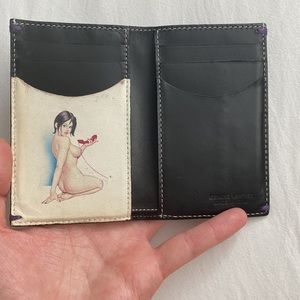 Paul Smith ‘Naked Lady’ Print Leather Card Holder